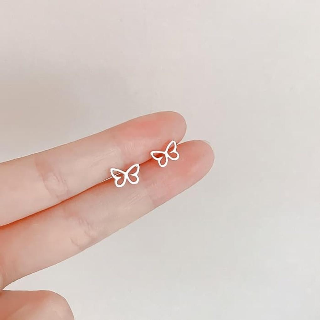 

Сережки з срібла 925 проби Щоденні Міні Прості Метелик Silver