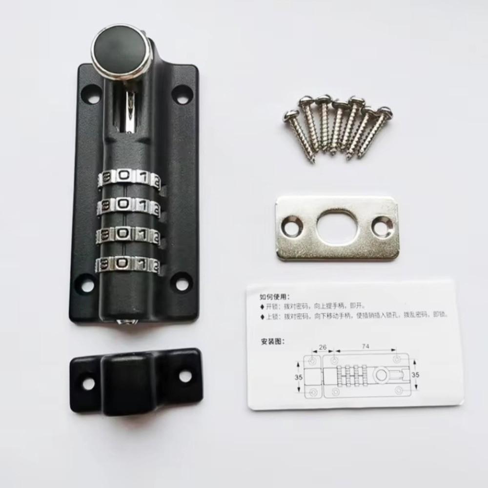 4 Digit Pin Code Security Lock Anti-theft Keyless Door Catch Digital Deadbolt Lock Outdoor