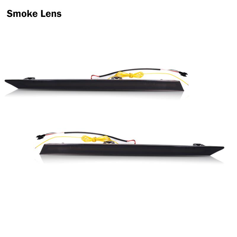 LED Daytime Running Lights For Toyota RAV4 Car Engine Hood Vent Cover Decoration DRL 2019 2020 2021 Turn Signal Lamp Smoked Lens