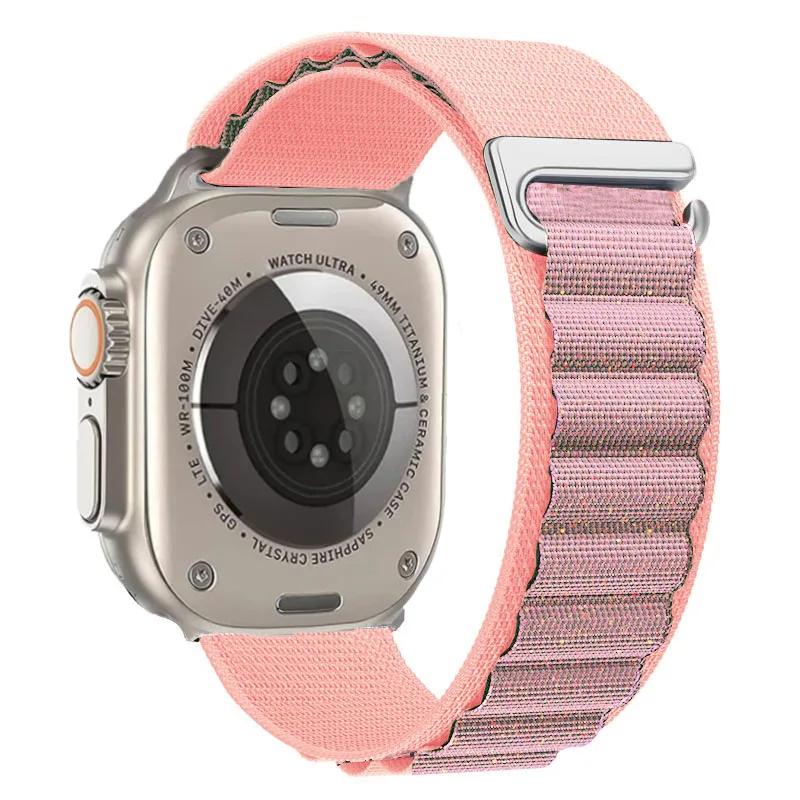 Alpine Loop Strap For Apple Watch Ultra 3 Band 49mm 11 10 9 8 7 46mm 42mm 45mm 41mm Nylon Sport Bracelet iWatch 6 5 SE 44mm Belt