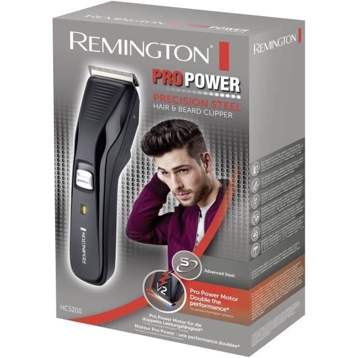 Tondeuse Cheveux Pro Power Ajustable 16 Hauteurs REMINGTON HC5200 - Lames auto-affûtées Advanced Steel