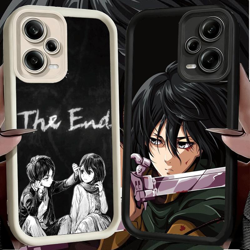 Phone Case for Xiaomi Redmi Note 15 14 13 Pro Plus A-Attack On T-Titan Mikasa Shell 12S 11 11S 11T 5G 14S Soft Silicone Funda