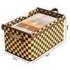 Oxford Storage Basket for Clothes Underwear Organizer Metal Frame Wardrobe Organizer Waterproof Clothing Storage Box with Lid