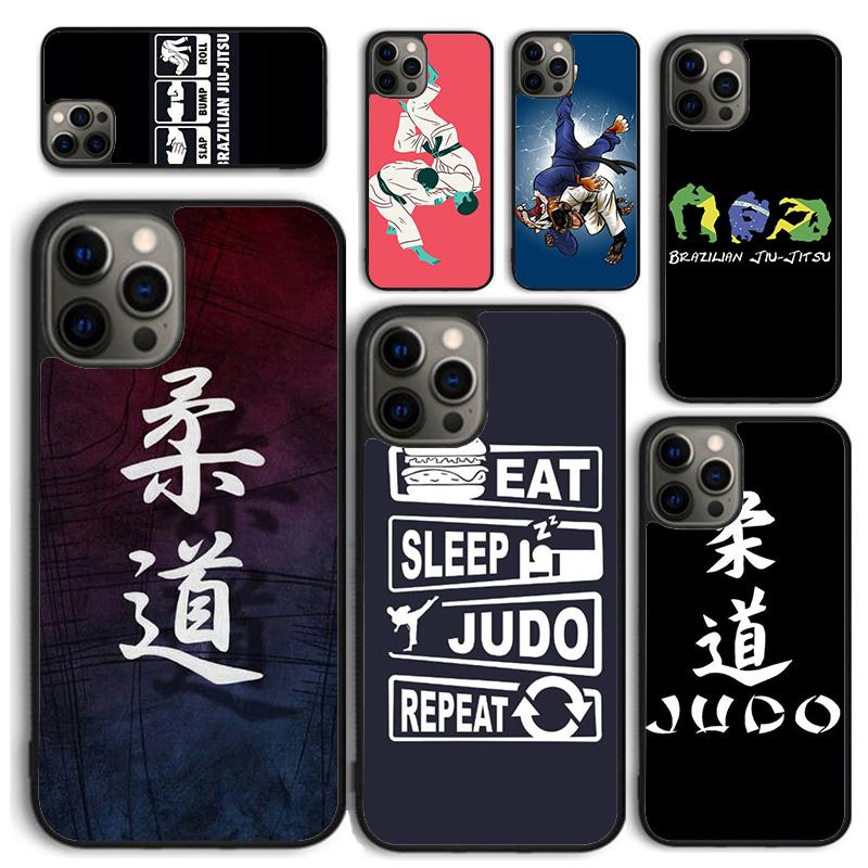 Judo jiu jitsu BJJ Brazilian Phone Case For iPhone 17 Air 16 15 14 Ma Plus 11 12 13 Pro Ma Phone Cover Fundas