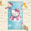 1pc Hello Kitty Summer Pool Swim Ring Beach Towel, Polyester Lightweight Quick Dry Soft, Sanrio Fan Gift For Bathroom Travel