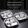Adult 304 Stainless Steel Divided Meal Set