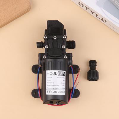 70 W DC 12 V Mikro-Elektromembran-Rückflusswasserpumpen Automatischer Schalter 6 l/min Hochdruck-Autowaschspray Selbstansaugende Pumpe