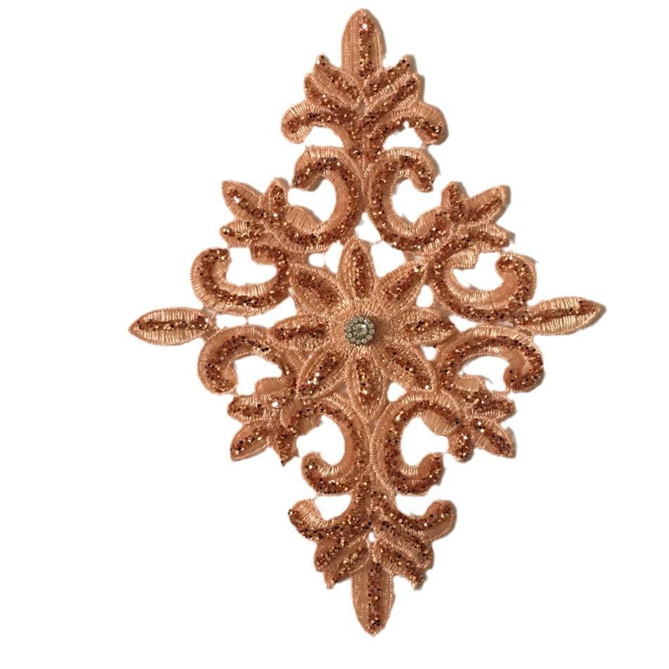 Flerfärgade Paljetter DIY Broderad Spets Strass Spetskrage Dekorativa Klädtillbehör Sybehör