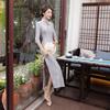 Autumn and winter long cheongsam dress large size daily banquet retro improved performance clothes Chinese style
