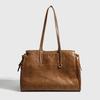 2025 Autumn/Winter High-End Retro Single Shoulder Tote - Large Capacity Commuter Handbag for Women