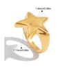 Yori BLESSING Polished Five-Pointed Star Ring New Arrivals High Quality Texture Jewelry Bijoux 2025 Gift
