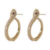 High-End Local Snake Earrings, Popular Earrings, Women'S Fashion Micro-Inlaid Zircon Exquisite Light Luxury Earrings