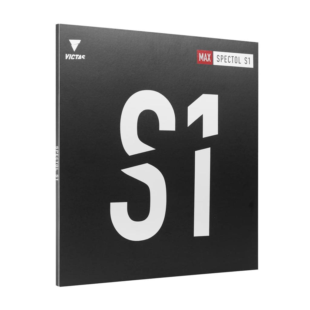 VICTAS Spectrum S1 Table Tennis MAX High for Speed Rubber, Standard, Red, 210010, Elasticity,
