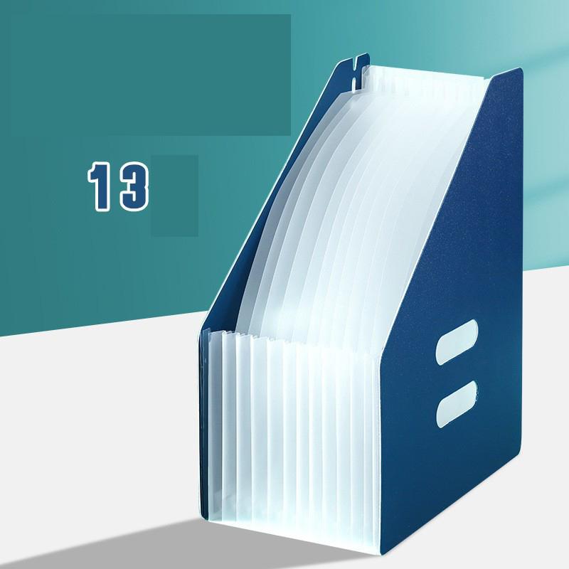 Masaüstü Dikey Klasör Eğik Ağız Organ Çantası Çok Katmanlı Geri Çekilebilir Organ Tarzı Saklama Çantası Öğrenci Sınav Kağıt Depolama