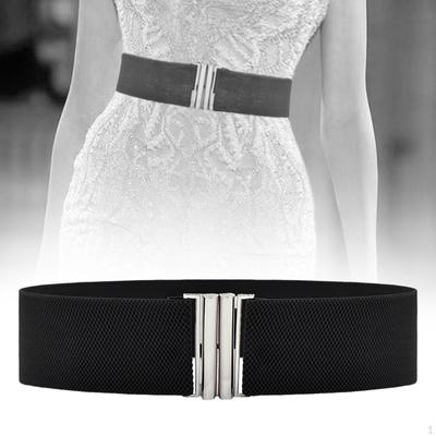Stylish Women's Elastic Waist Belt with Chic Buckle