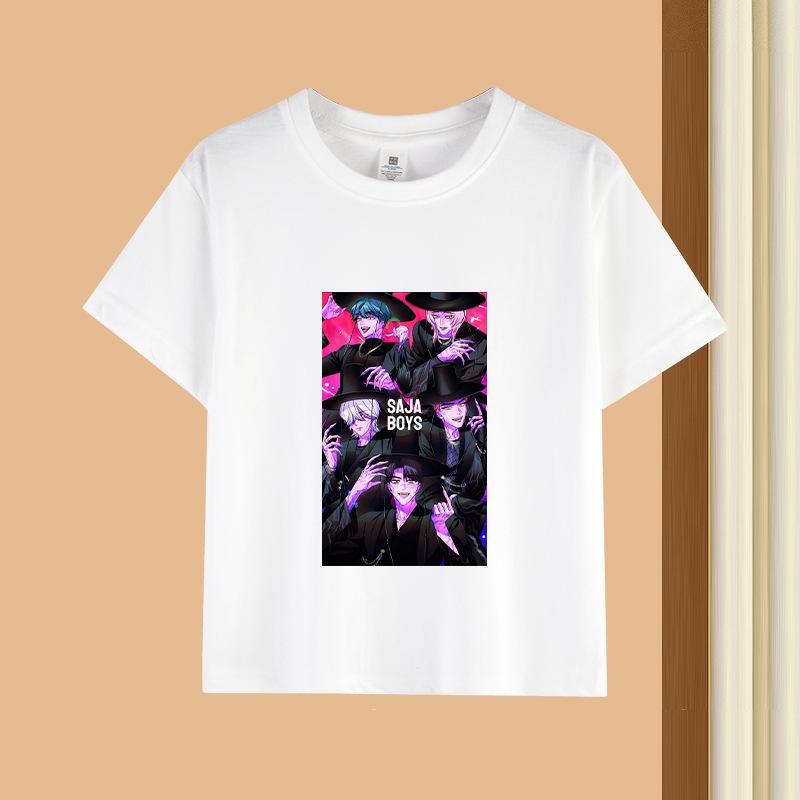 T-Shirts Girls Children's Women's Comfortable Cartoon Printed T-shirt Pure Cotton Short Sleeves Soft