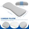 Memory Lumbar Support Cushion Sleep Lumbar Pillow Breathable Ergonomic Waist Support Cushion for Car Sofa Office Chair