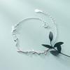 VENTFILLE 925 Sterling Silver Leaf Bracelet For Women INS Sweet Temperament Girlfriend Gift Party Jewelry Accessories 2021 New