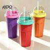 Reusable Silicone Slushy Cup Homemade Slushie Cup Freezer Squeeze for Ice Drinks Food Grade Home Made Milkshake Smoothie Maker Juice Soda,