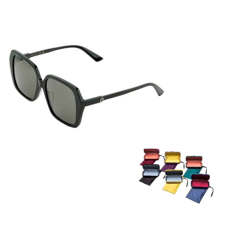 

GUCCI Square Acetate Square Sunglasses Women’s 56 чёрный