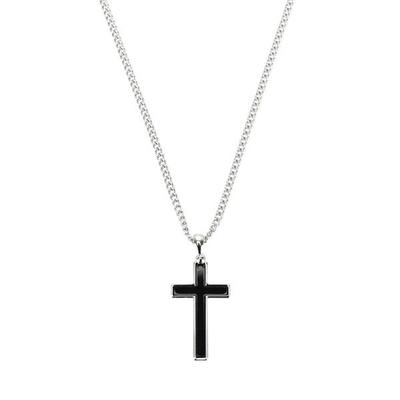 SQUAZ Náhrdelník SIDA117 2 BARVY Unisex Křížový Přívěsek Řetízek Párový Náhrdelník