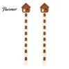 Decorative Wall Hooks for Home Hat Organizer with 8 Hooks, Wall-mounted Baseball Cap Rack, Cute House Shape Rack Vertical Storage Holder Bags Scarves