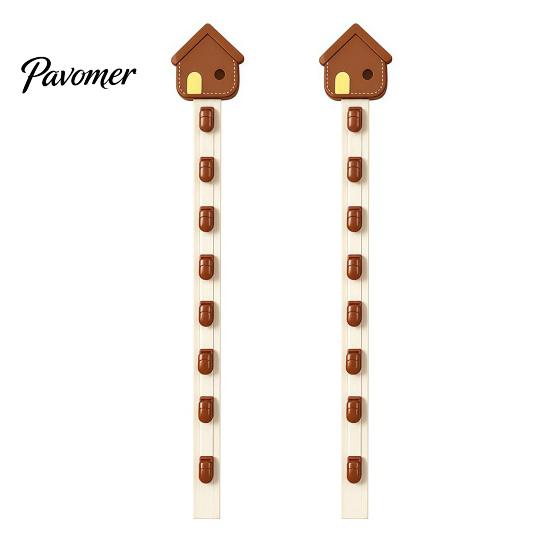 Decorative Wall Hooks for Home Hat Organizer with 8 Hooks, Wall-mounted Baseball Cap Rack, Cute House Shape Rack Vertical Storage Holder Bags Scarves