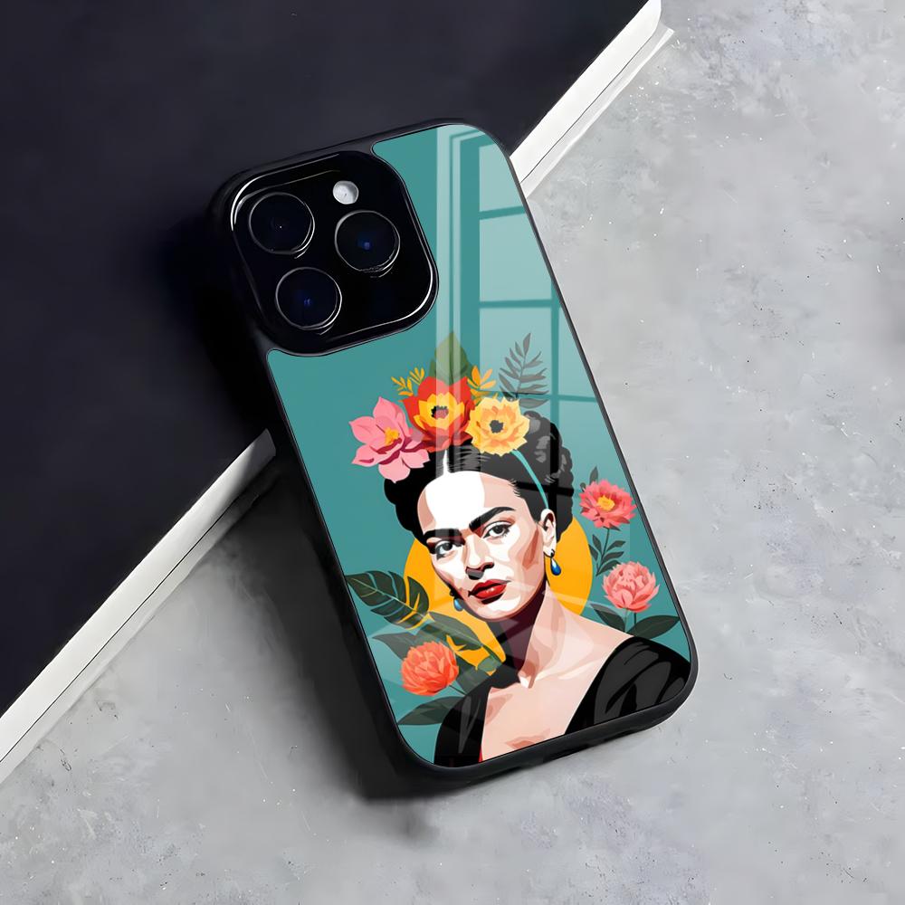 

F-Frida K-Kahlo Phone Case For Iphone 17 Air 16 15 14 13 12 11 Pro Max Mini Fundas Shell PC+TPU Cover iPhone 15 Plus