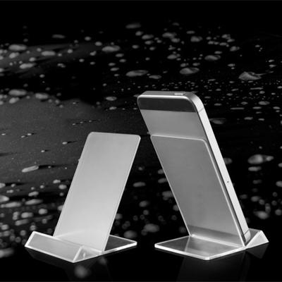 Support Acrylique pour Téléphone Portable Rangement Intérieur Supports Structure Compacte Étagère pour Téléphone Mobile Utilisation en Magasin Présentoir Simple et Transparent