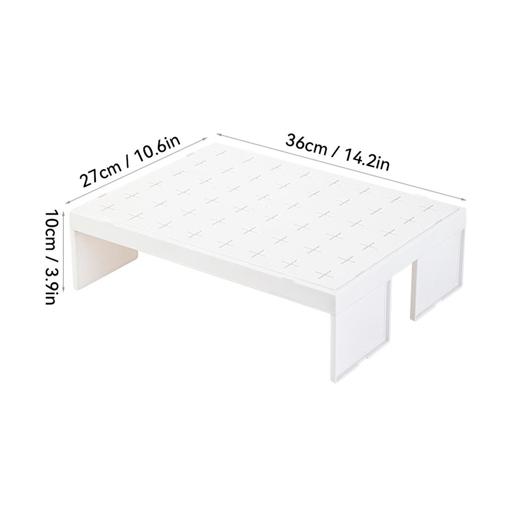 Stapelbart Plastförvaringsställ För Badrumstillbehör Multifunktionella Lagerhyllor Skåpförvaringshållare