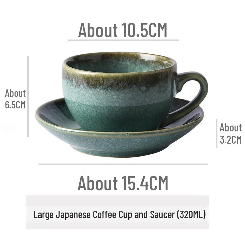 Vintage Ceramic Latte Art Coffee Cup