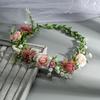 Floral Fabric Wreath Headband for Bridal & Beach Photography