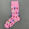 Happy Socks Women's Unisex Combed Cotton Sock Cherry Strawberry