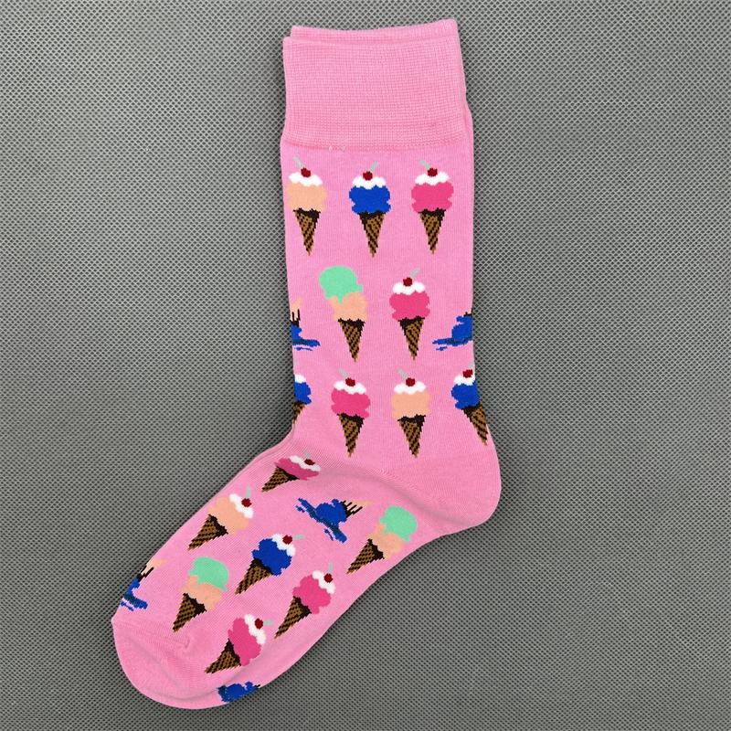 Happy Socks Women's Unisex Combed Cotton Sock Cherry Strawberry