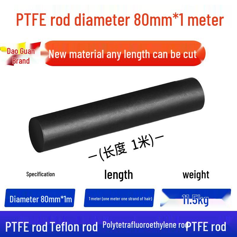White High-Temperature Resistant PTFE Plastic Rod
