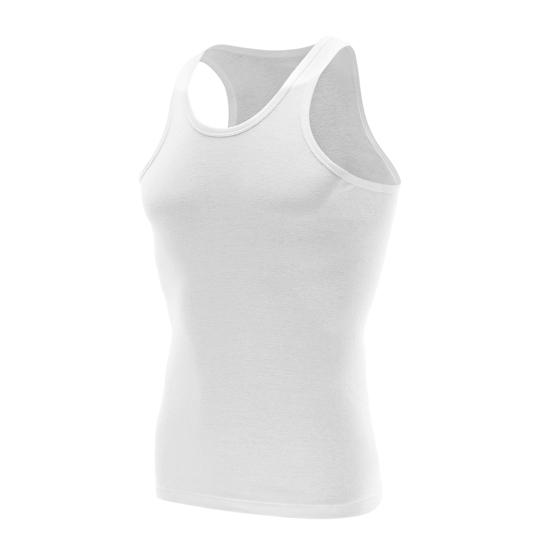 

Vest O-neck Sleeveless Slim Fit Soft Breathable Tank Tops Layering Tops Seamless Feel Basic Vest L белый