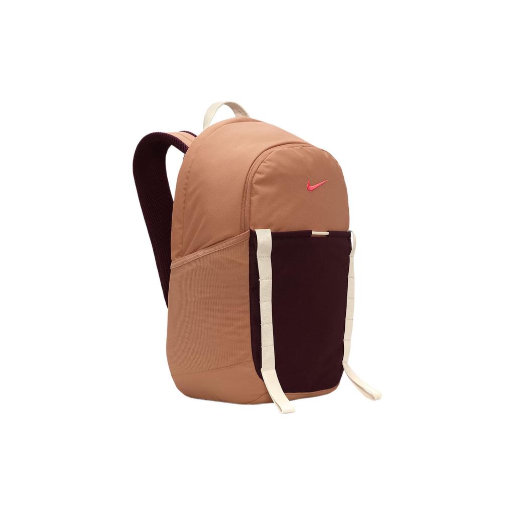 Nike Casual Sports Large Capacity Fabric Backpack Unisex Backpack Amber-Brown Night-Red Bright-Deep-Red DJ9678-225