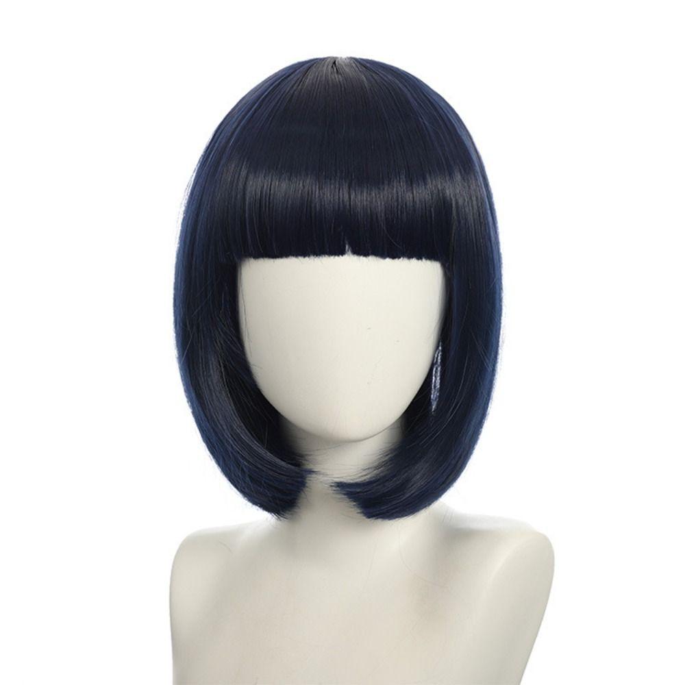 Heat Resistance Halloween Colored Wig Anime Cosplay Party Wig Short Straight Bob Hair Men Women