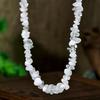 Crushed Crystal Handmade Beaded Necklace - Versatile Spring/Summer Beach Style for Women