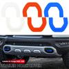 2Pcs Car Red D-Ring Trailer Hook Cover Tow Truck Hook For Dodge RAM 1500 2019-2025 Automotive External Accessories