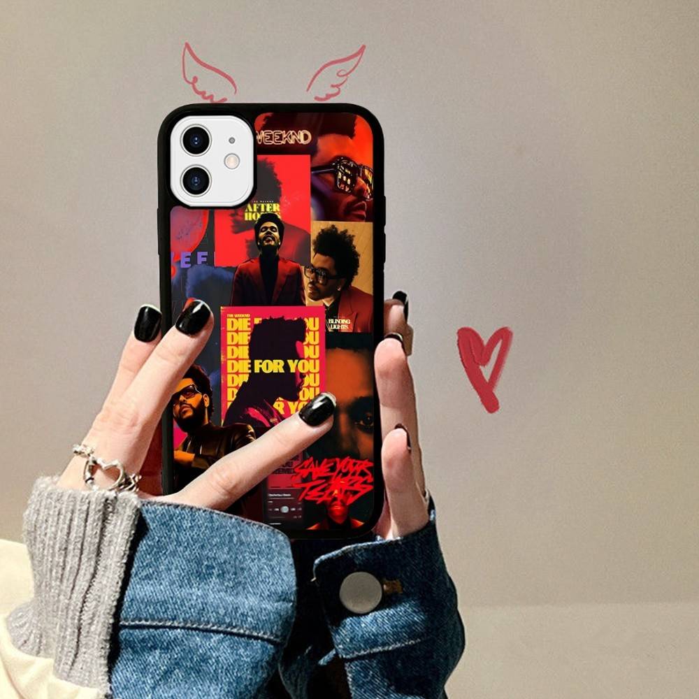 Popular Hip Hop Rapper The Weeknd For IPhone 17 16 15 14 13 Pro 12 11 Pro Max Hard PC+TPU Phone Cases Back Cover