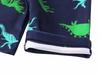 European & American Boys' Dinosaur Print Quick-Dry Sun Protection Swimsuit Set (Swim Shorts + Two Tops)
