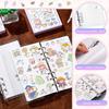 Reusable Sticker Book Collecting Sticker Binder 40Sheets + PVC Transparent Shell Collection Album for Collecting Labels Book Storage(1 Piece, A6/A5)