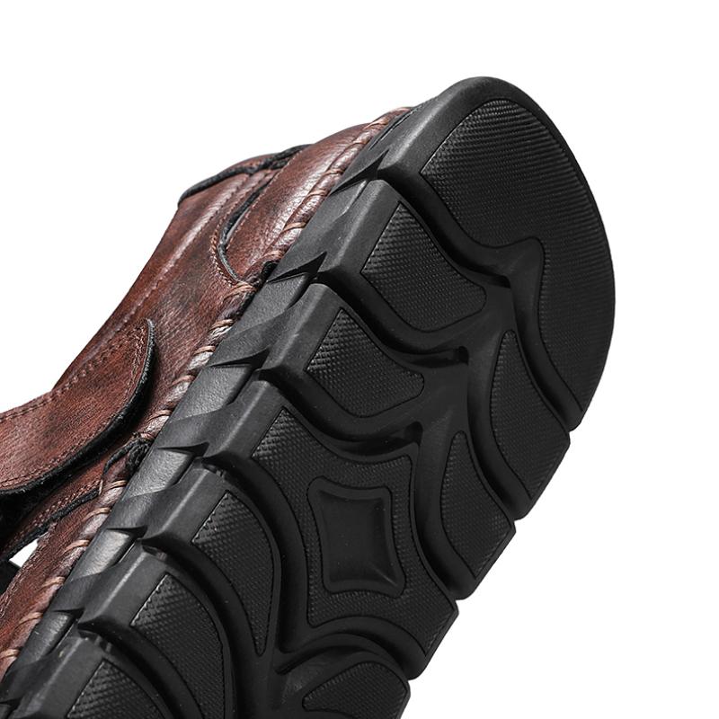 Summer Men's Leather Sandals Casual Shoes Outdoor Sport Sandals