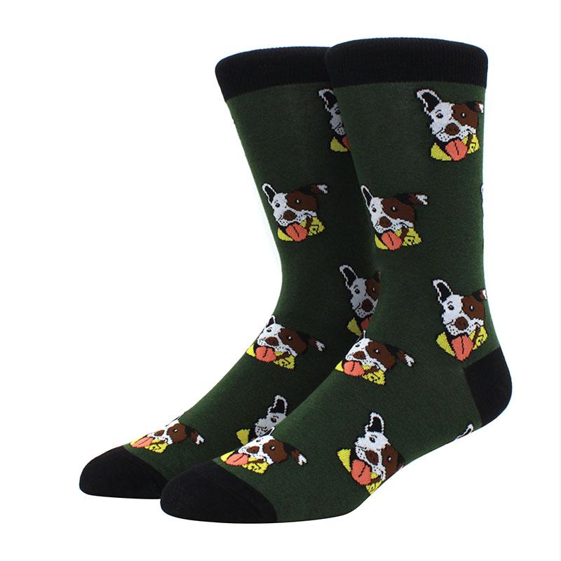 Herren Hip Hop Harajuku Socken Skateboard Karomuster Tiere, Astronauten, Donuts Lustige Mid-Cut Socken