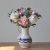 Multicolor Peony Artificial Flower Green Lieaves Lifelike Flower Faux Flower  Home Decoration