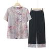 Elegant Women's New Chinese Style Embroidered Summer Two-Piece Set