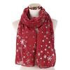 Sheer Silk Scarf Soft Christmas Gifts Autumn Winter Wrap Shawls  for Women