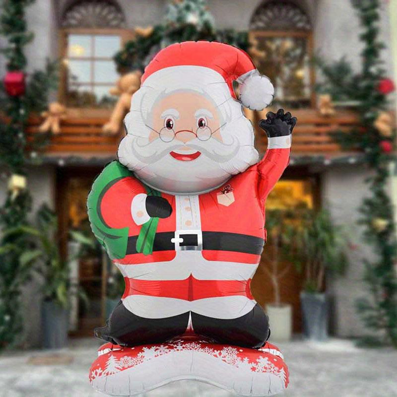 Standing Santa Claus Foil Balloon, Christmas Decoration, Christmas Theme Party, Theme Holiday Party, New Year Party Family