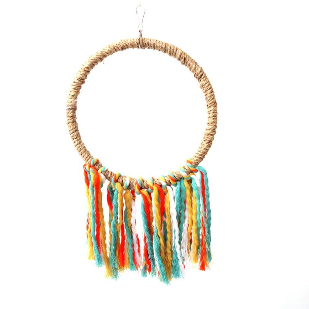 Lovebirds Hanging Grinding Climbing Cotton Rope Bird Toys Parrot Swing Circle Perch Ferrule Toy